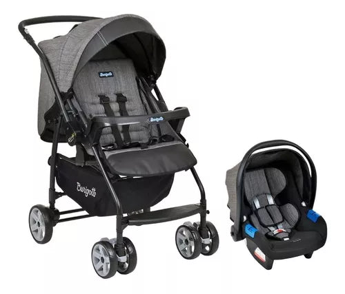 Conjunto Travel System Burigotto Carrinho Rio K + Cadeira Auto Touring X