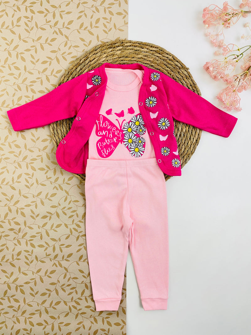 Conjunto Bichinhos Borboleta 3 Peças