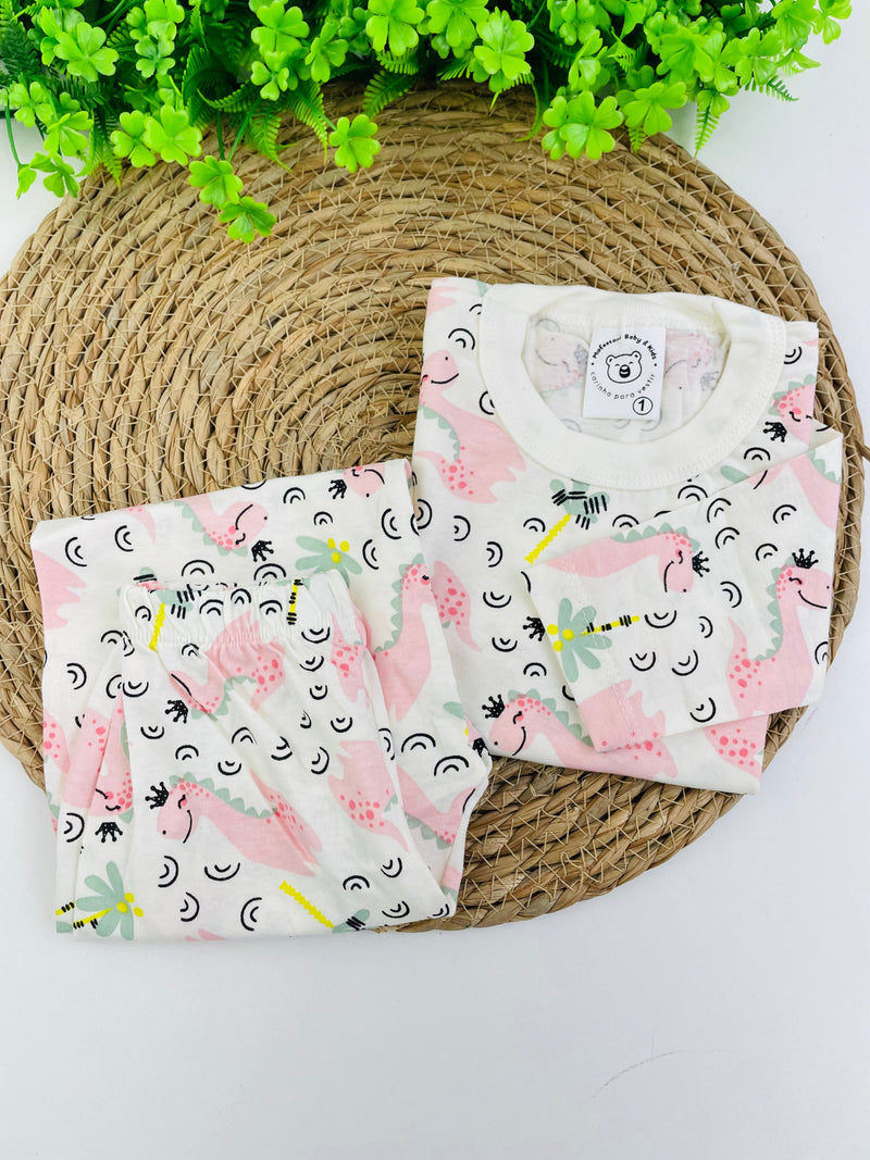 Pijama Manga Longa Mafessoni Dinossaura