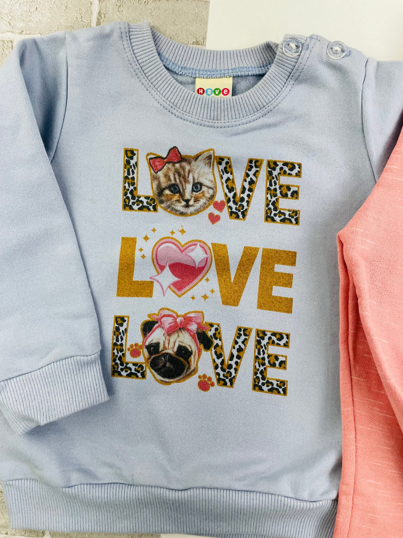 Conjunto Have Fun Love Moletom