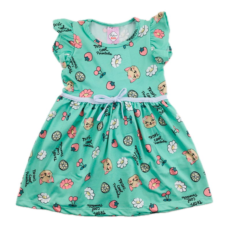 Vestido Fashion Kids Tropicool Pimentinha