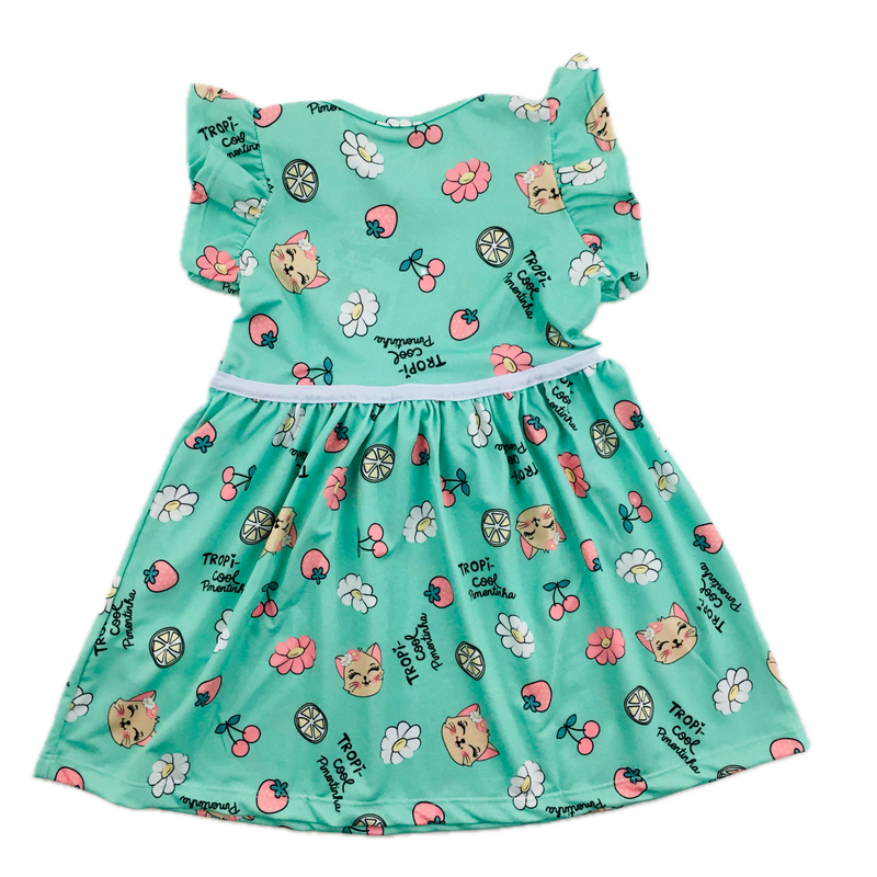 Vestido Fashion Kids Tropicool Pimentinha