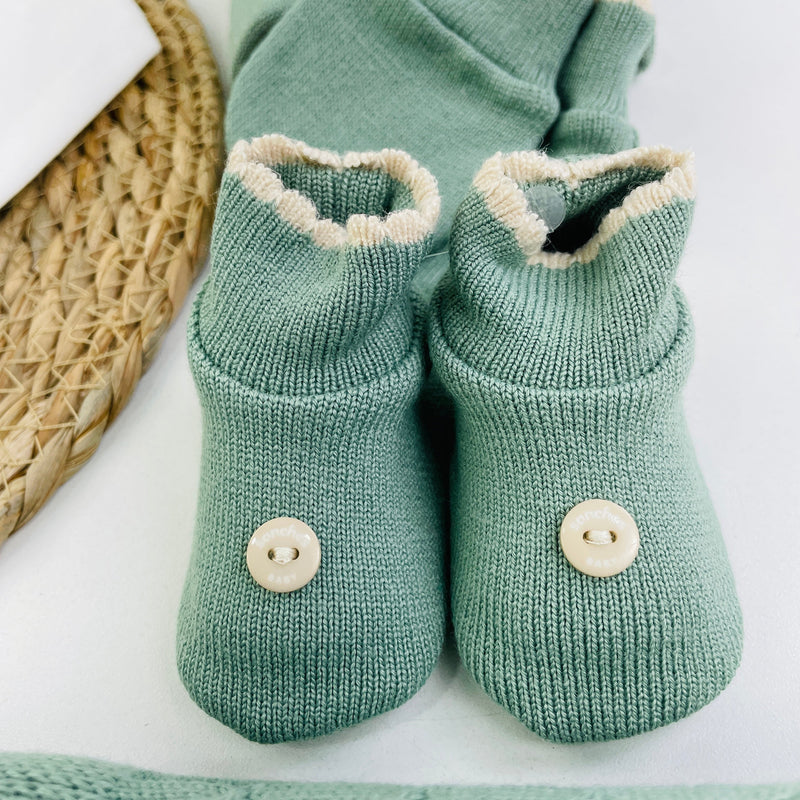 Saida De Maternidade Sanches Baby Trama Em Tricot 7 Peças