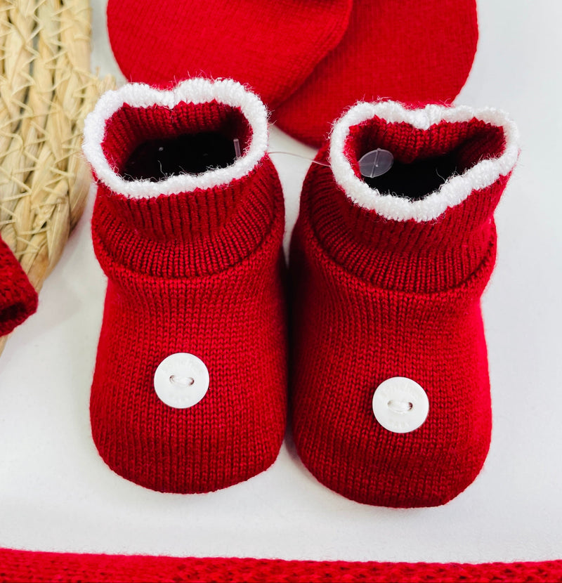 Saida De Maternidade Sanches Baby Florzinha Em Tricot 7 Peças