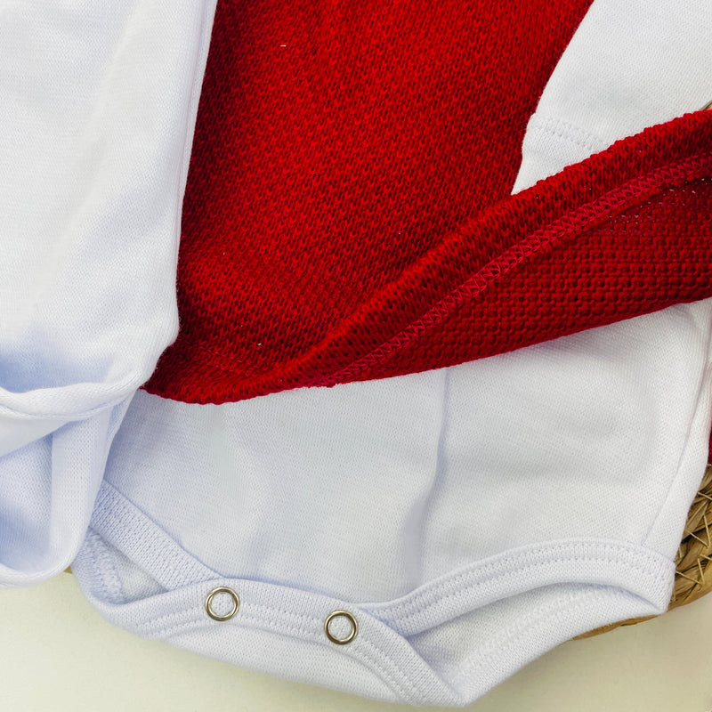 Saida De Maternidade Sanches Baby Florzinha Em Tricot 7 Peças
