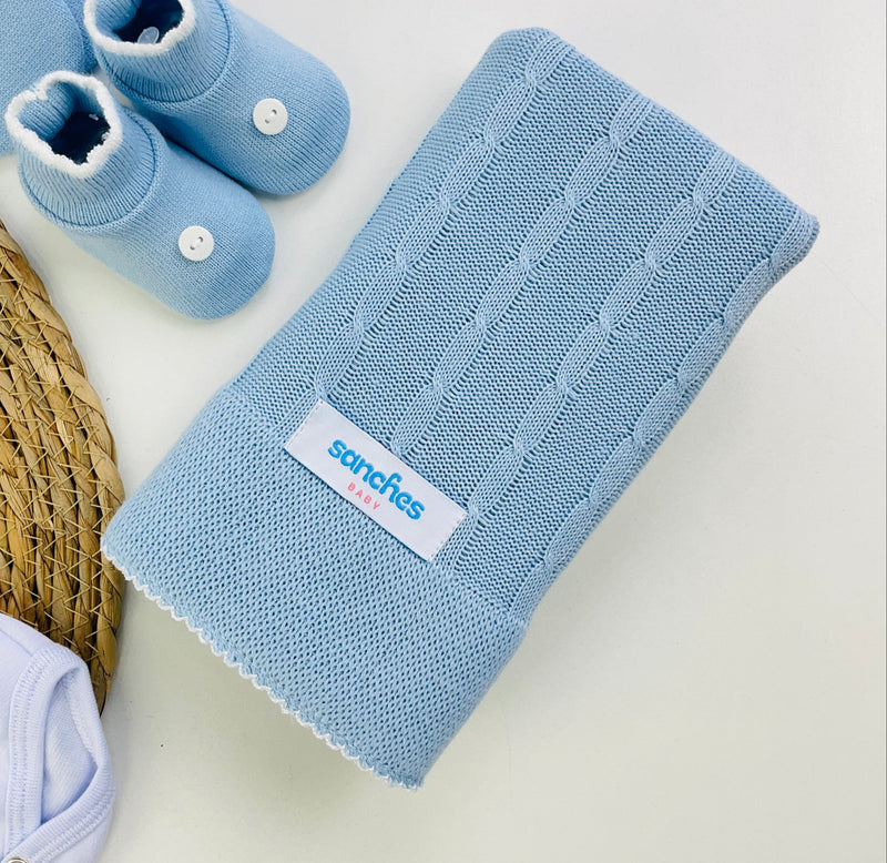 Saida De Maternidade Sanches Baby Trama Em Tricot 7 Peças