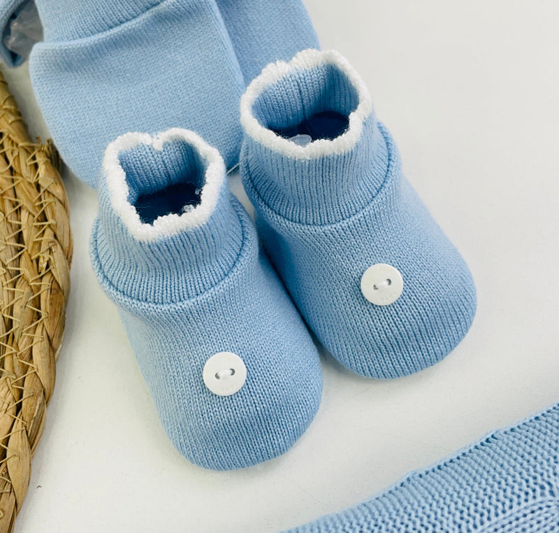 Saida De Maternidade Sanches Baby Trama Em Tricot 7 Peças