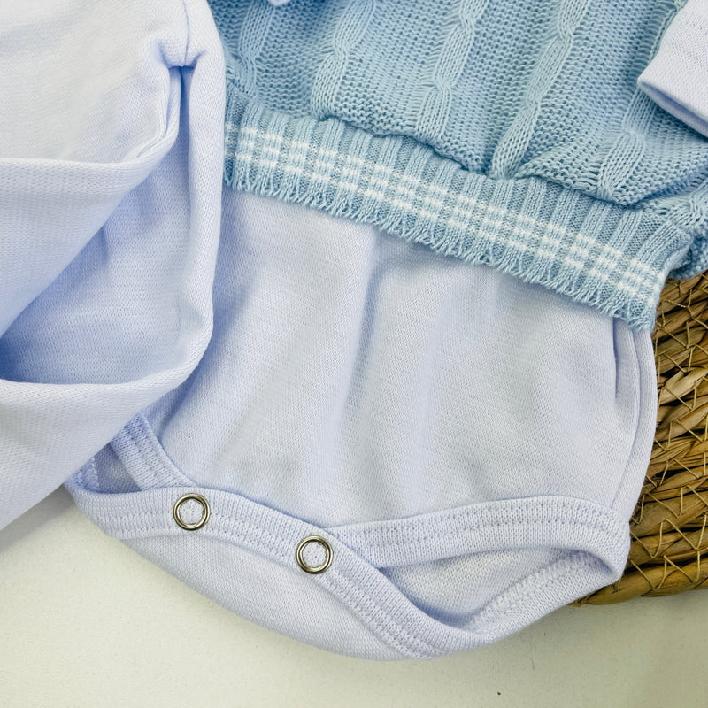 Saida De Maternidade Sanches Baby Trama Em Tricot 7 Peças