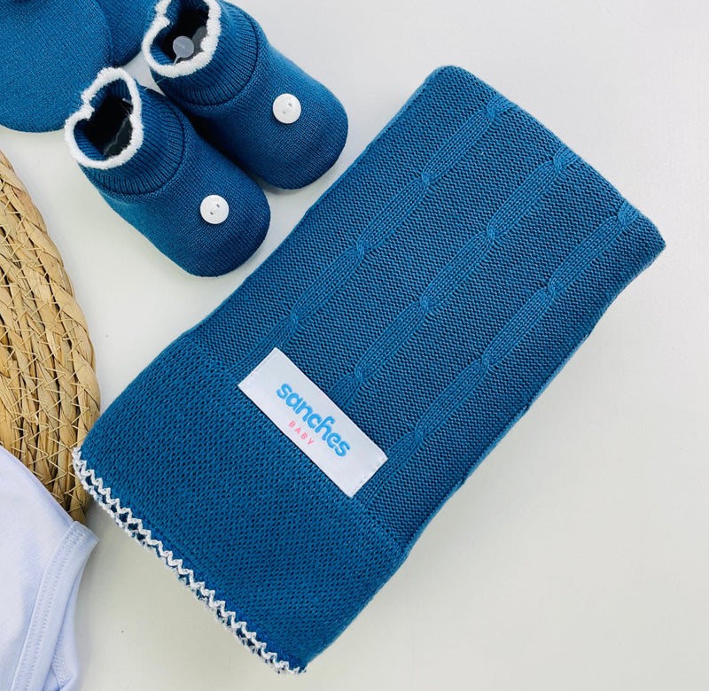 Saida De Maternidade Sanches Baby Trama Em Tricot 7 Peças