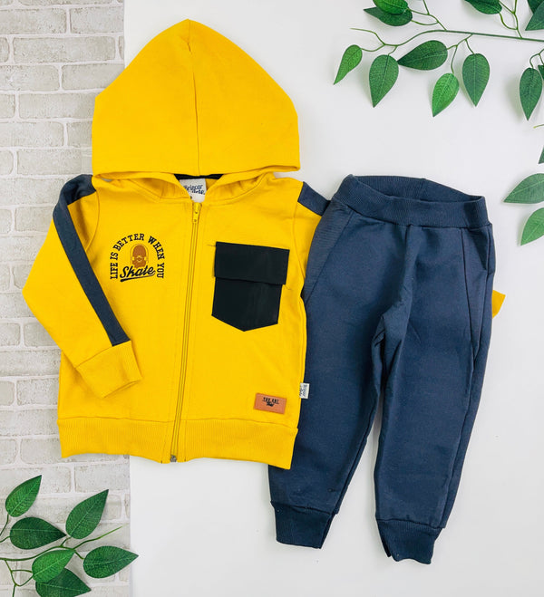 Conjunto Masculino Brincar E Arte Jaqueta Skate Moletom