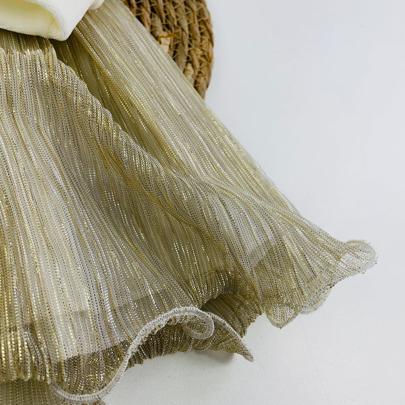 Vestido Djiele Prissado Com  Casaco
