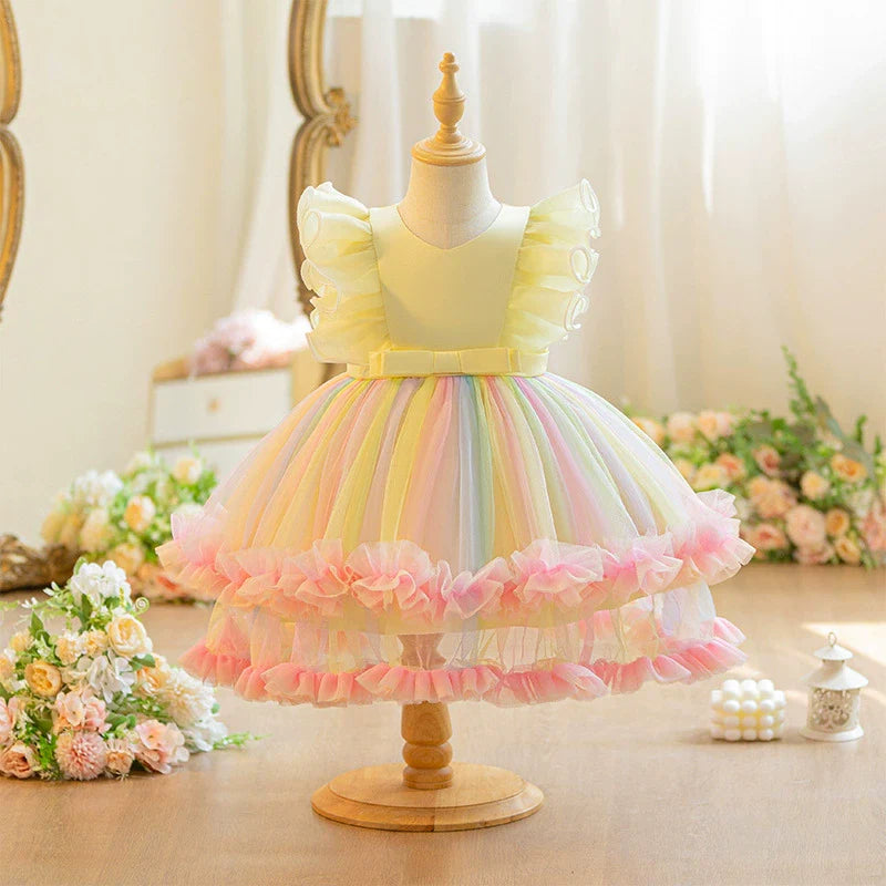 Vestido De Festa De Tule Colors