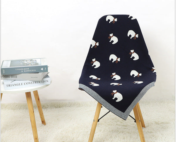 Manta Infantil Urso de lenço