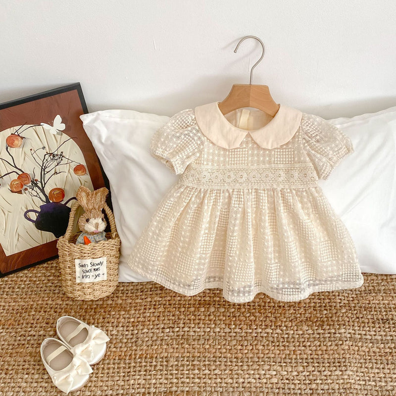 Vestido Infantil Gola Florzinhas
