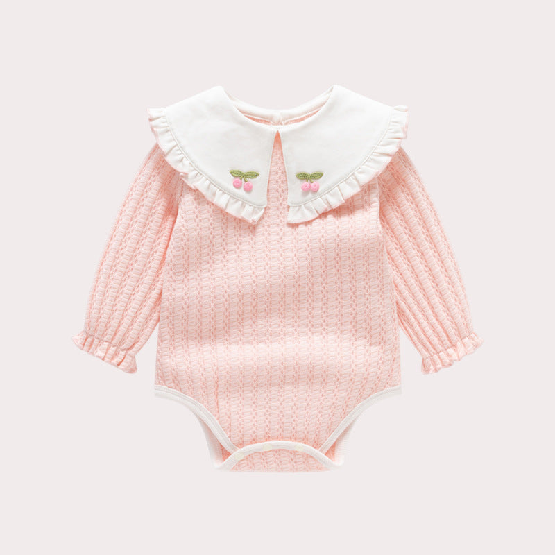 Body Infantil Feminino Gola Cerejinhas