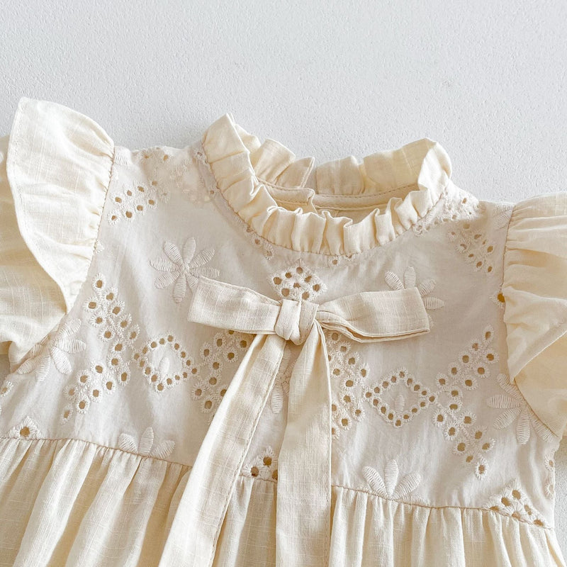 Body/ Vestido Infantil Feminino Lese Lacinho