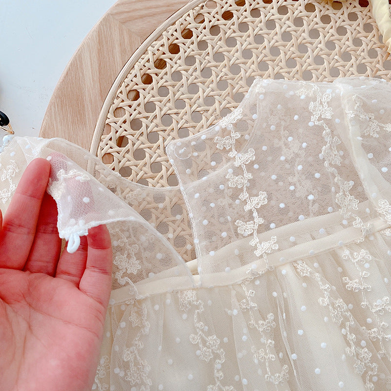 Vestido Infantil Tule Floral
