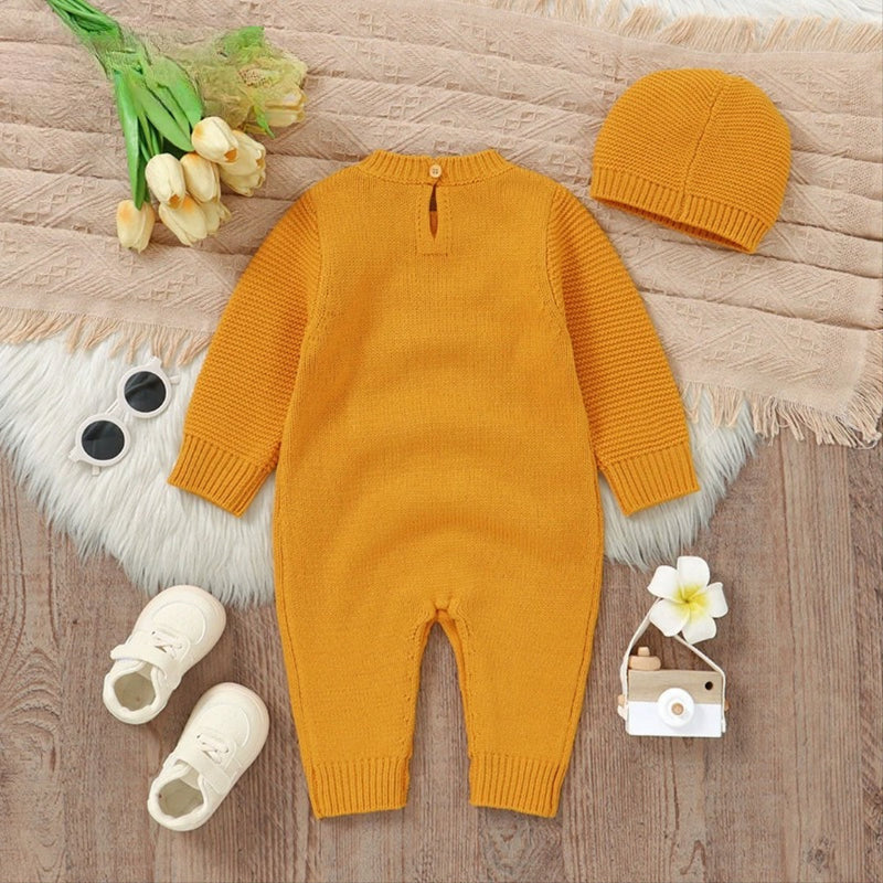 Macacão Infantil Tricô Joaninha