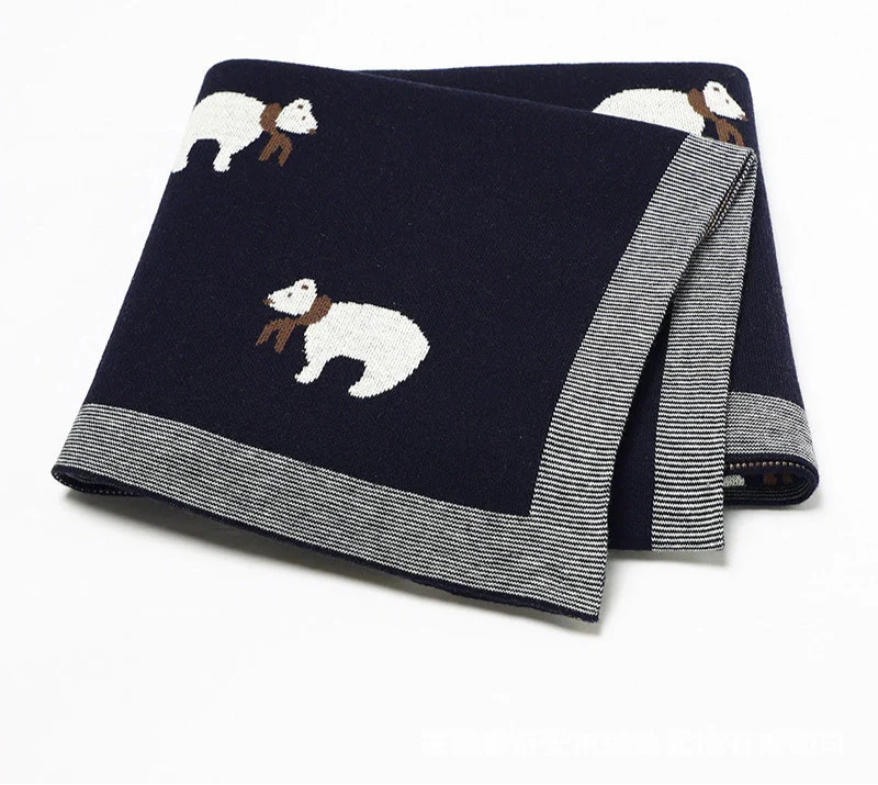 Manta Infantil Urso de lenço