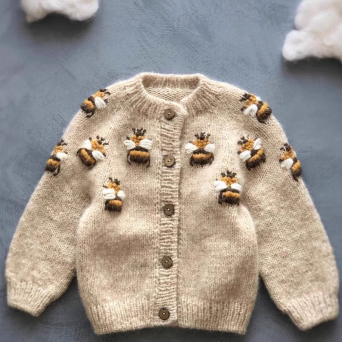 Cardigan de Tricô Abelhinhas