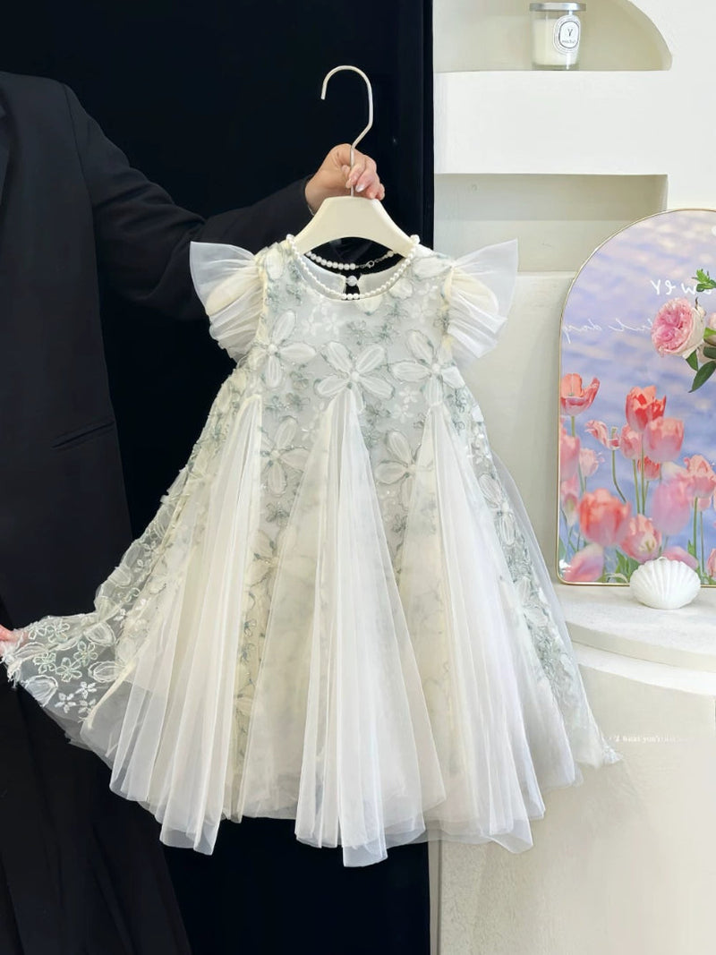 Vestido Infantil Luxo Floral