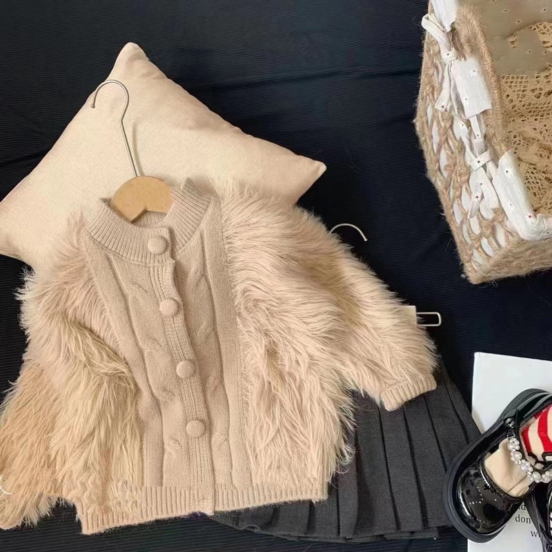 Casaco Infantil Feminino Inverno Pelinhos