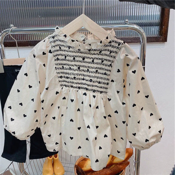 Camisa Infantil Feminino Corações