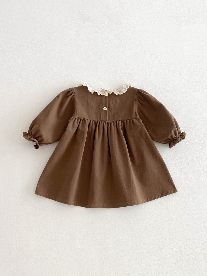 Vestido Infantil Bordadinho Florzinhas