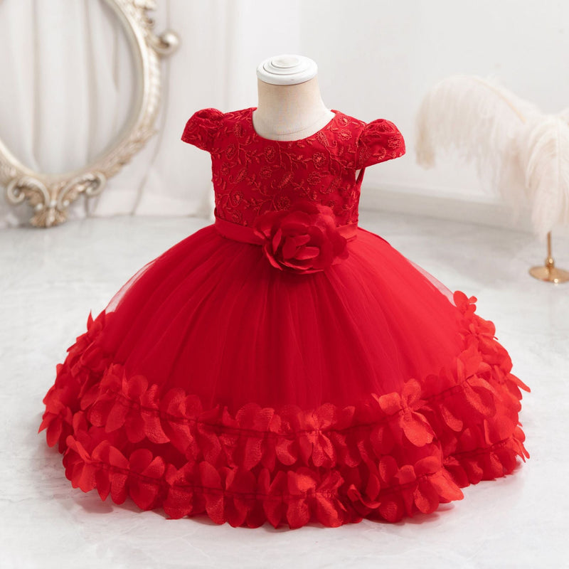 Vestido de Festa Infantil Flores