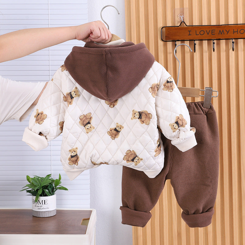 Conjunto Infantil Masculino 3 Peças Inverno Ursinho