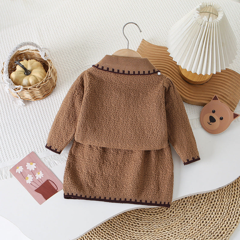 Conjunto Infantil Tricô  Inverno Lacinho