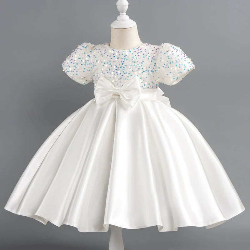 Vestido de Festa Brilhante Lacinho