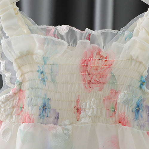 Vestido Infantil Floral Asinha