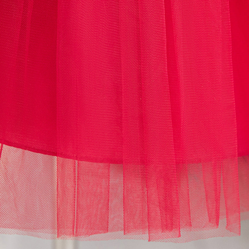 Vestido Infantil Natal Brilhante Lacinho