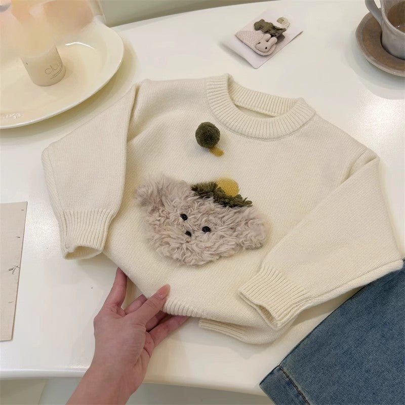 Blusa Infantil Inverno Cachorrinho de Chapéu