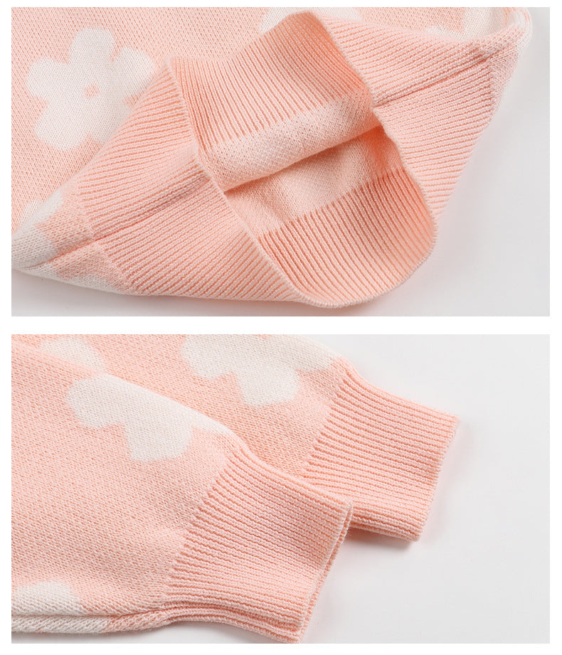 Conjunto Infantil Tricô Florzinhas