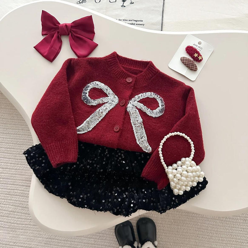 Conjunto Infantil Feminino Lacinho e Brilhos