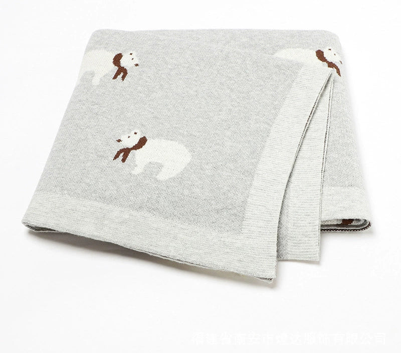 Manta Infantil Urso de lenço