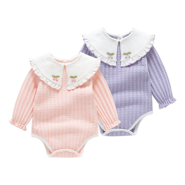 Body Infantil Feminino Gola Cerejinhas