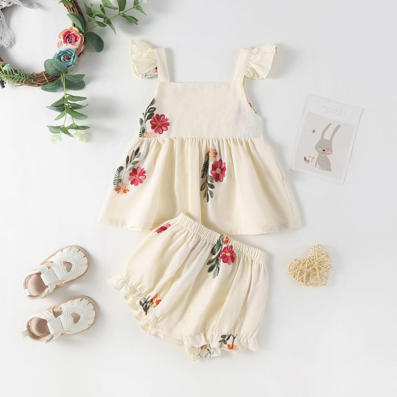 Body/ Conjunto Infantil Floral