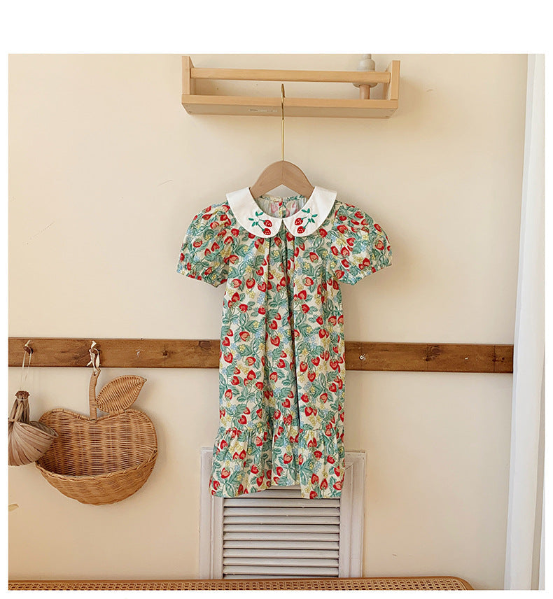 Vestido Infantil Delicadinho Morangos