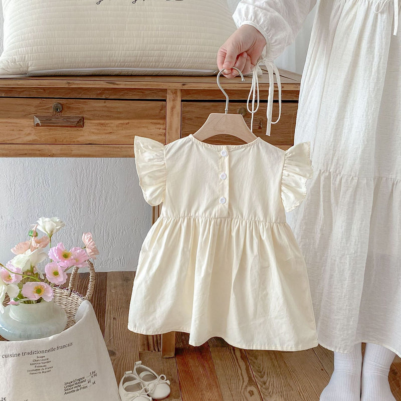 Vestido Infantil Bordado Morangos