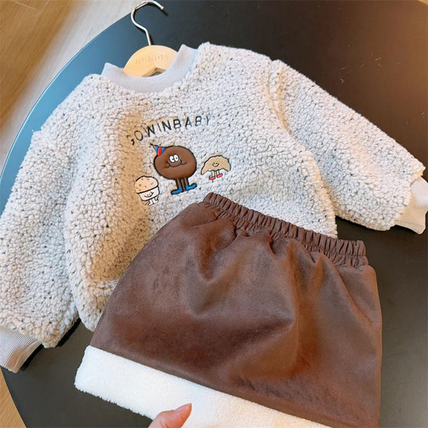 Conjunto Infantil Feminino Suéter + Saia