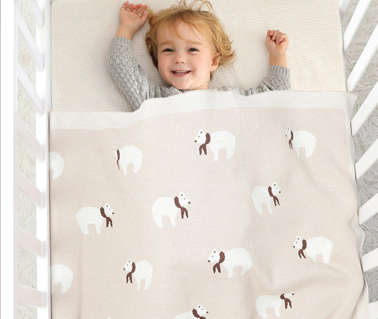 Manta Infantil Urso de lenço