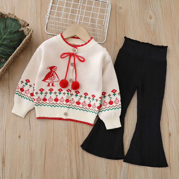 Conjunto Infantil Feminino Tricô