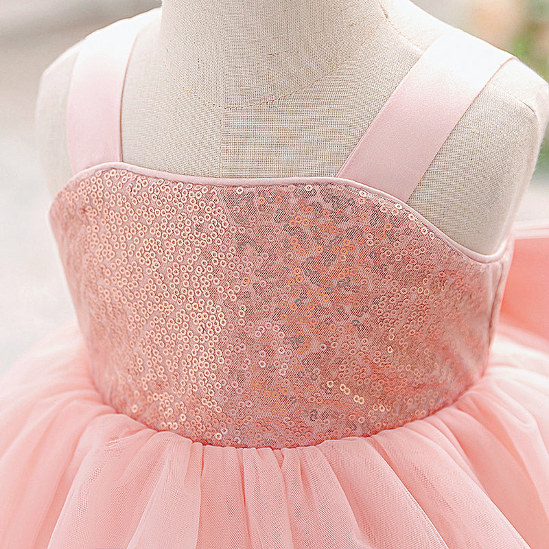 Vestido de Festa Lantejoulas e Tule Camadas