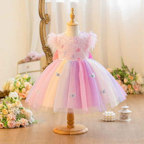 Vestido De Festa Tule Jardim Encantado