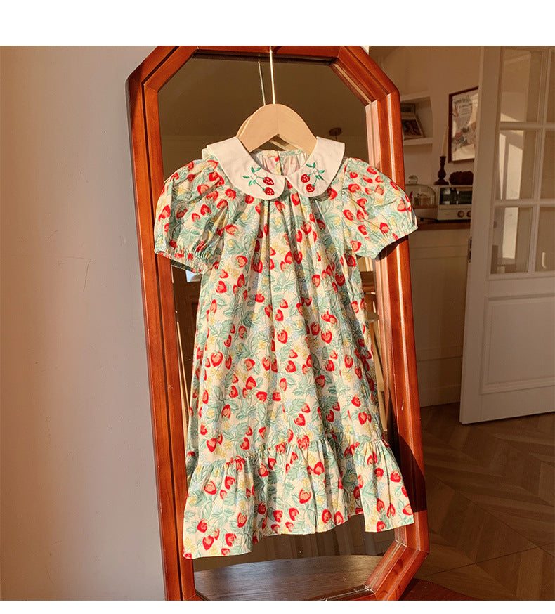 Vestido Infantil Delicadinho Morangos
