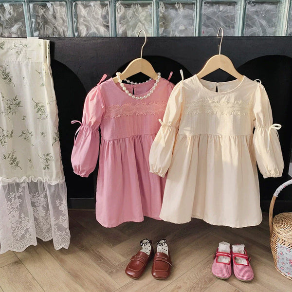 Vestido Infantil Rendinha Lacinhos