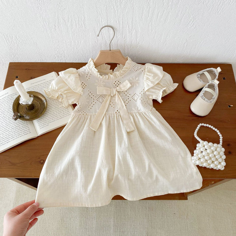 Body/ Vestido Infantil Feminino Lese Lacinho
